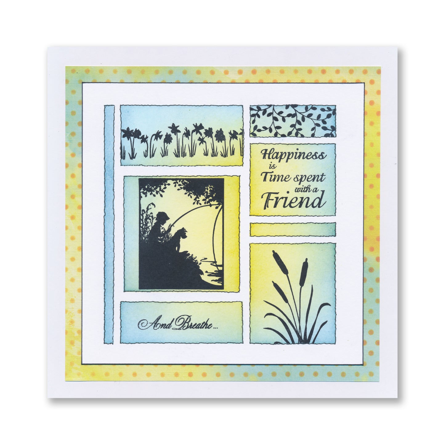 Time Spent With a Friend - Two Way Overlay A6 Stamp Set