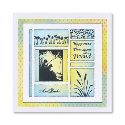 Time Spent With a Friend - Two Way Overlay A6 Stamp Set