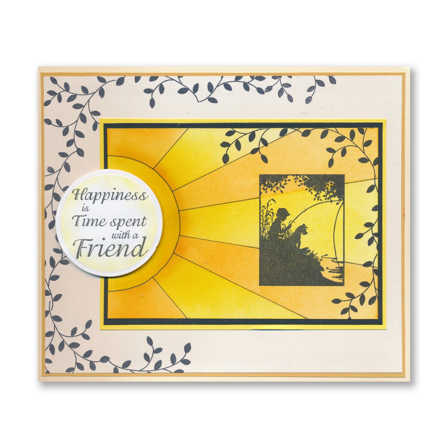 Time Spent With a Friend - Two Way Overlay A6 Stamp Set