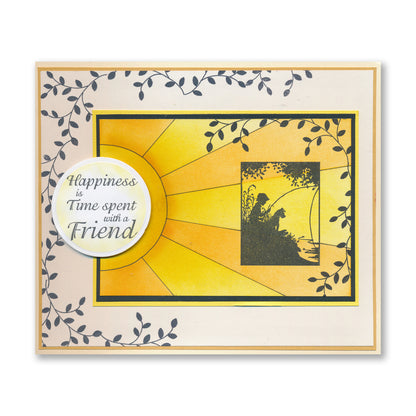 Time Spent With a Friend - Two Way Overlay A6 Stamp Set
