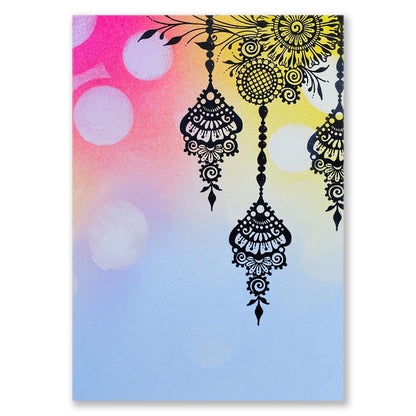 KISS by Clarity - Tina's Happy Birthday Henna A5 Stamp Set