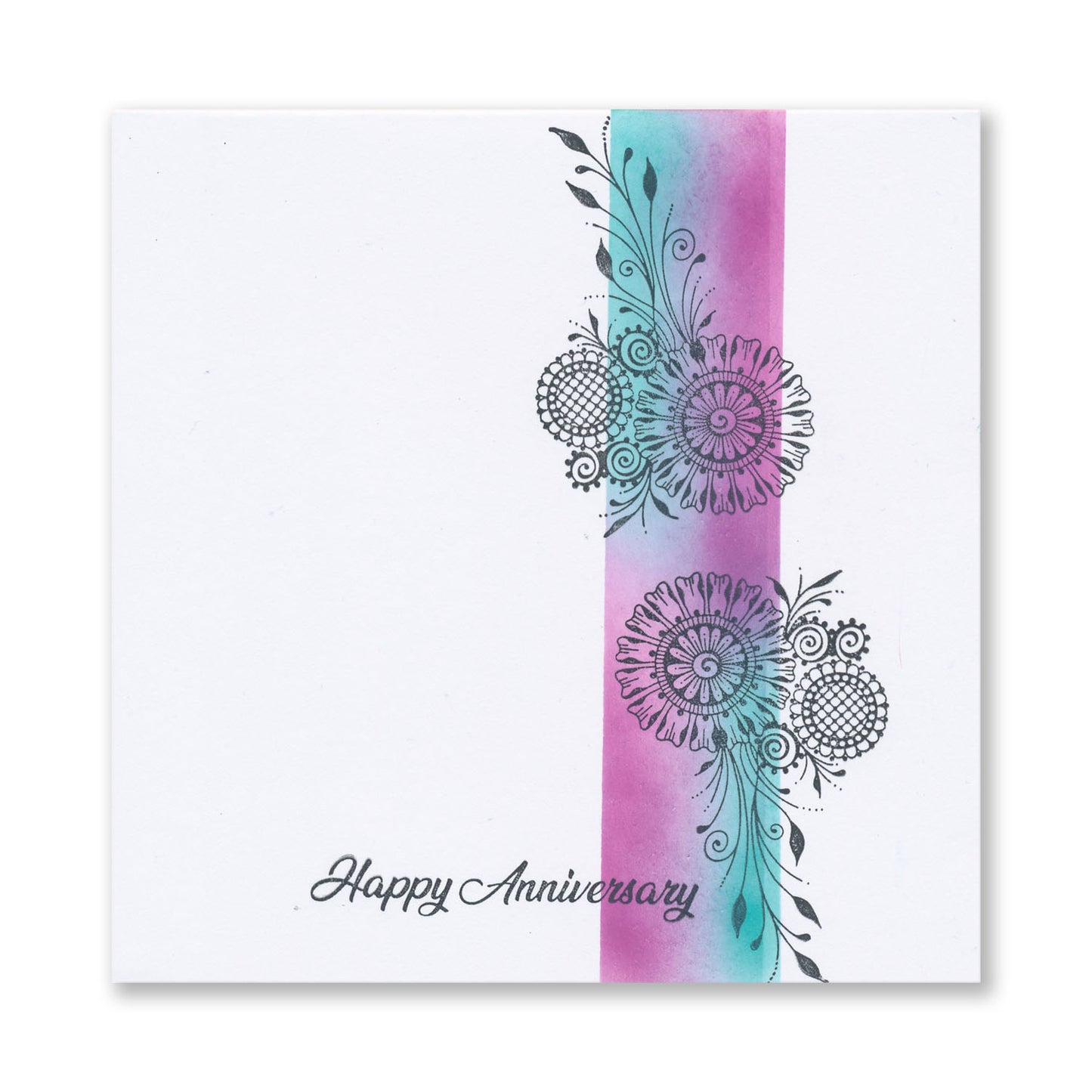 Occasions Sentiments - Happy Anniversary A6 Stamp Set