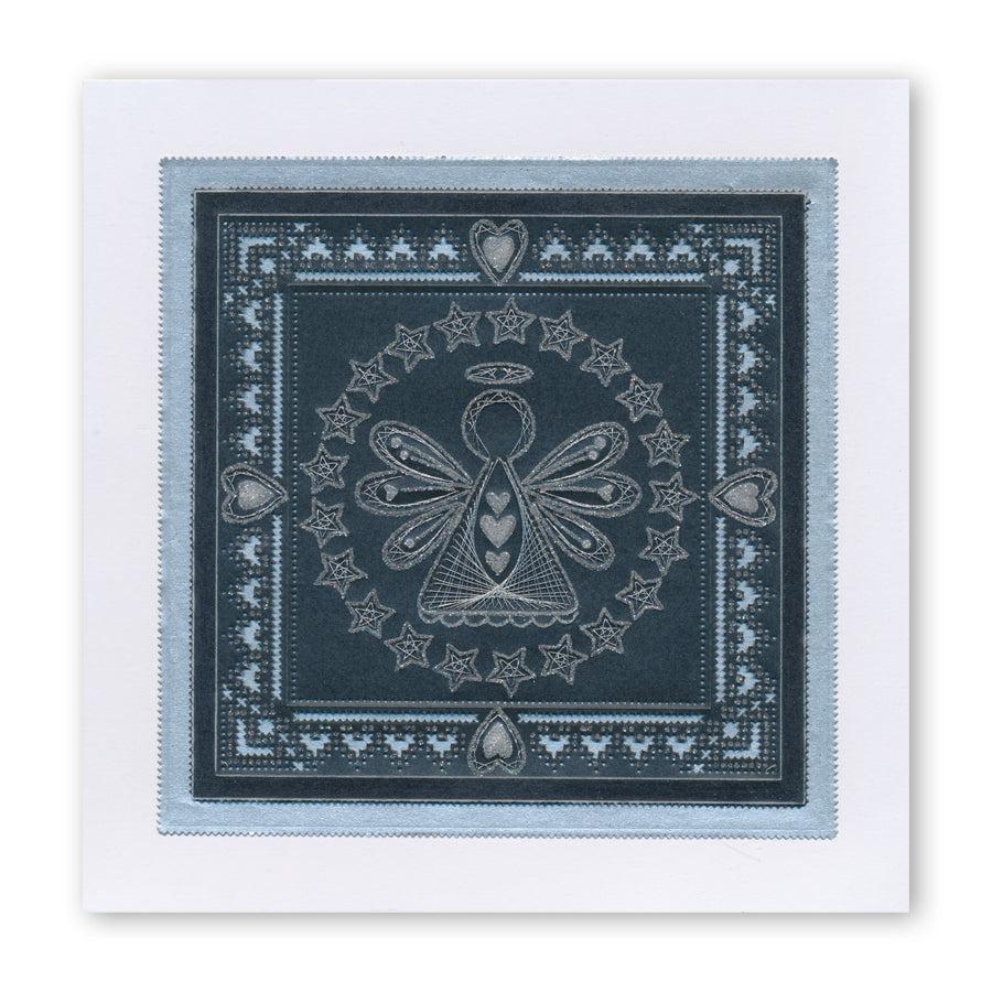 Tina's Embroidery Angel A5 Square Groovi Plate