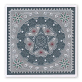 Tina's Christmas Embroidery A5 Square Groovi Plate Quartet