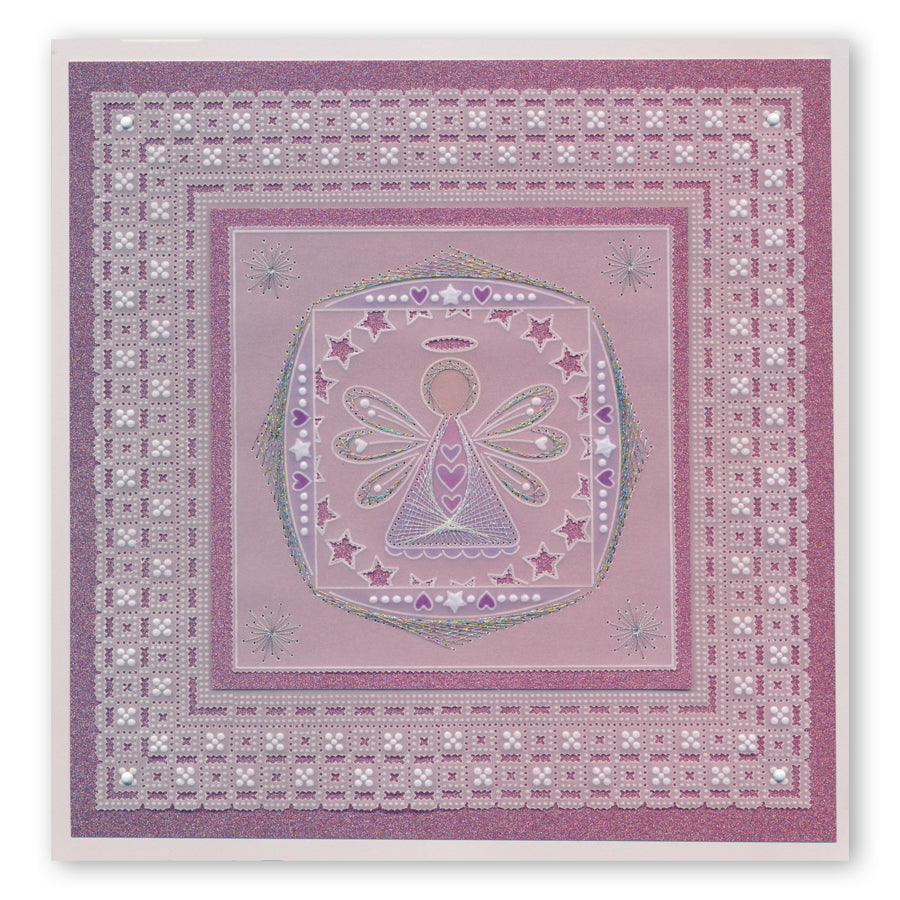 Tina's Embroidery Angel A5 Square Groovi Plate