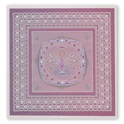 Tina's Embroidery Angel A5 Square Groovi Plate