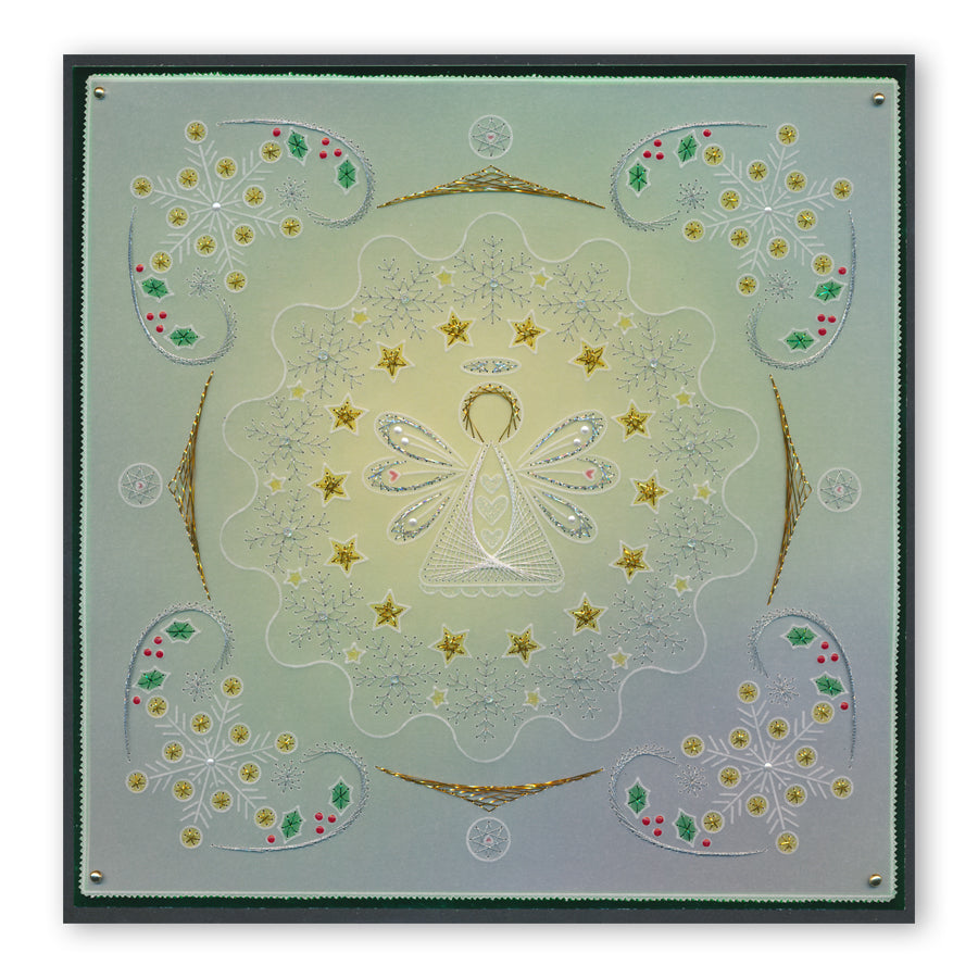 Tina's Embroidery Angel A5 Square Groovi Plate