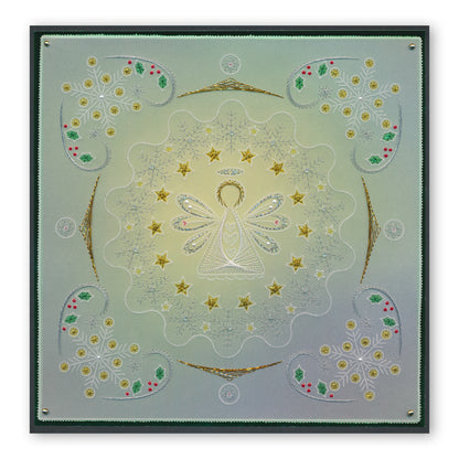 Tina's Embroidery Angel A5 Square Groovi Plate