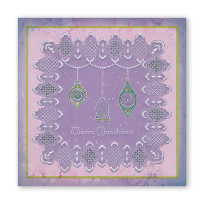 Tina's Embroidery Baubles A5 Square Groovi Plate