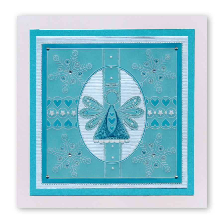Tina's Embroidery Angel A5 Square Groovi Plate
