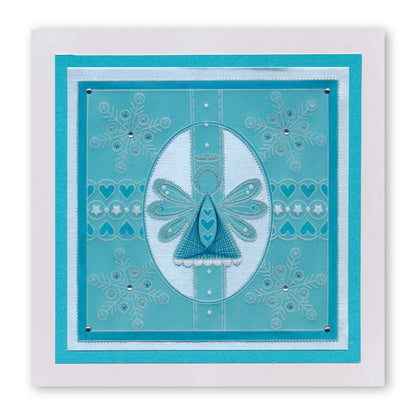 Tina's Embroidery Angel A5 Square Groovi Plate