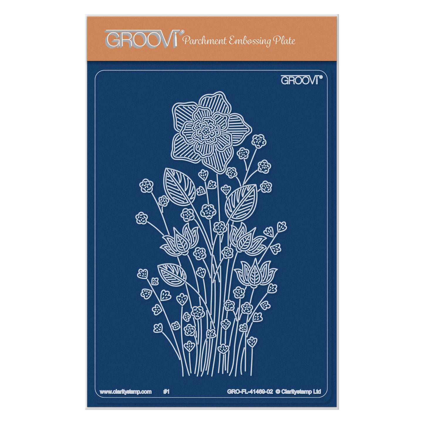 Daffodil Spray A6 Groovi Plate
