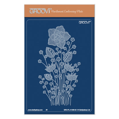 Daffodil Spray A6 Groovi Plate