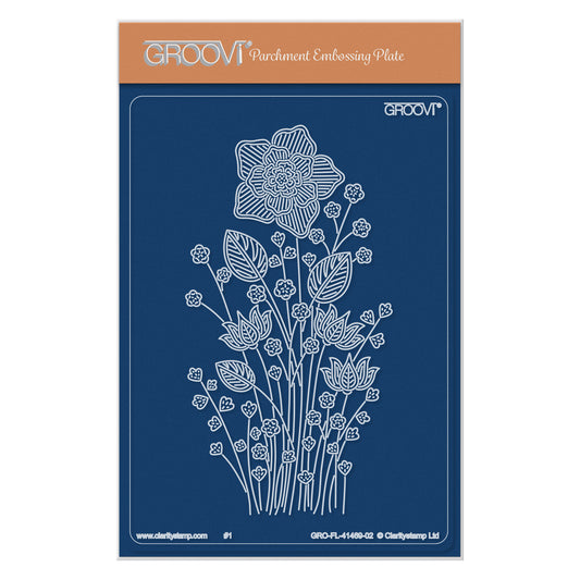 Daffodil Spray A6 Groovi Plate