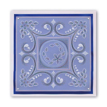 Tina's Embroidery Daisy A5 Square Groovi Plate