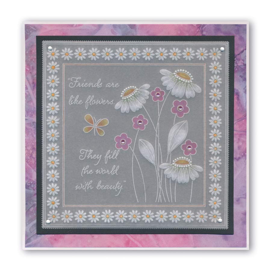Tina's Flower Frames Quartet A5 Square Groovi Plate Set