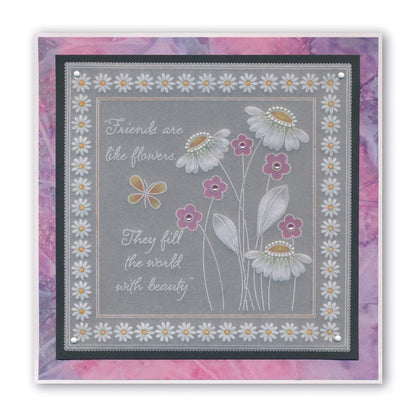 Tina's Flower Frames Quartet A5 Square Groovi Plate Set