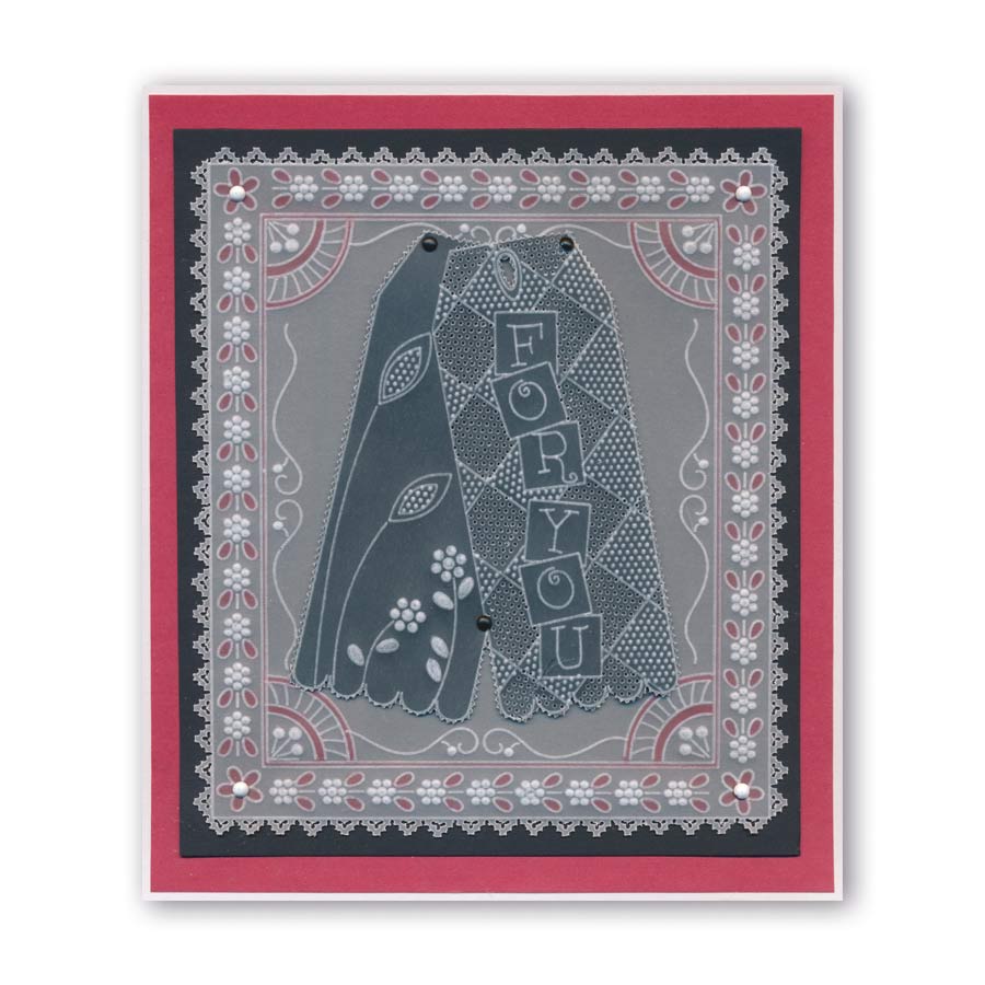 Tina's Flower Frames Quartet A5 Square Groovi Plate Set