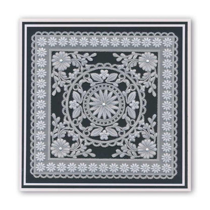 Tina's Flower Frames Quartet A5 Square Groovi Plate Set