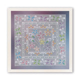 Tina's Butterfly & Floral Frames A5 Square Groovi Plate