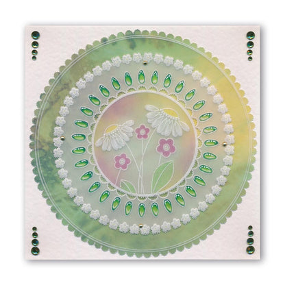Tina's Flower Frames Quartet A5 Square Groovi Plate Set