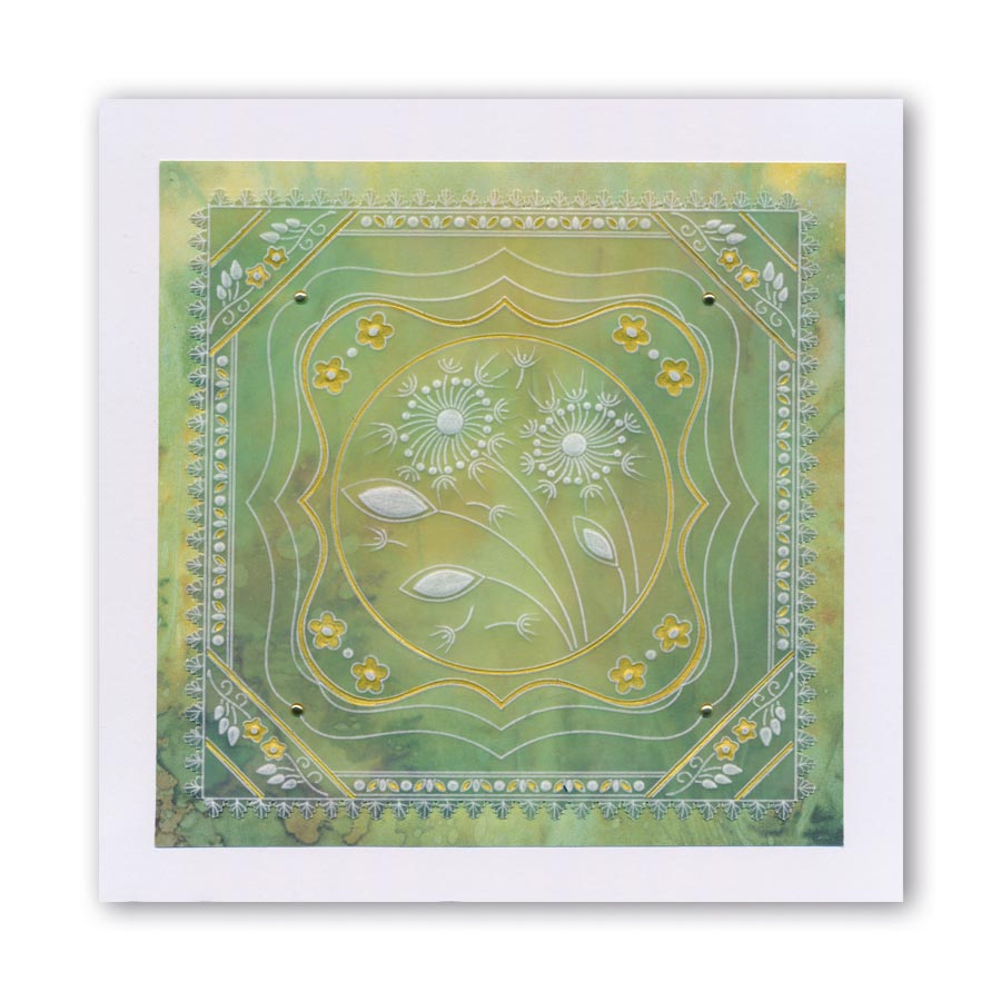 Tina's Flower Frames Quartet A5 Square Groovi Plate Set