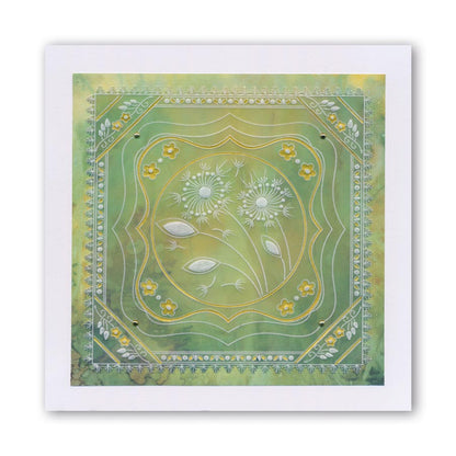 Tina's Flower Frames Quartet A5 Square Groovi Plate Set