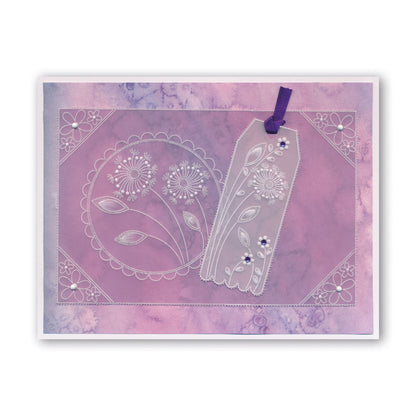 Tina's Flower Frames Quartet A5 Square Groovi Plate Set