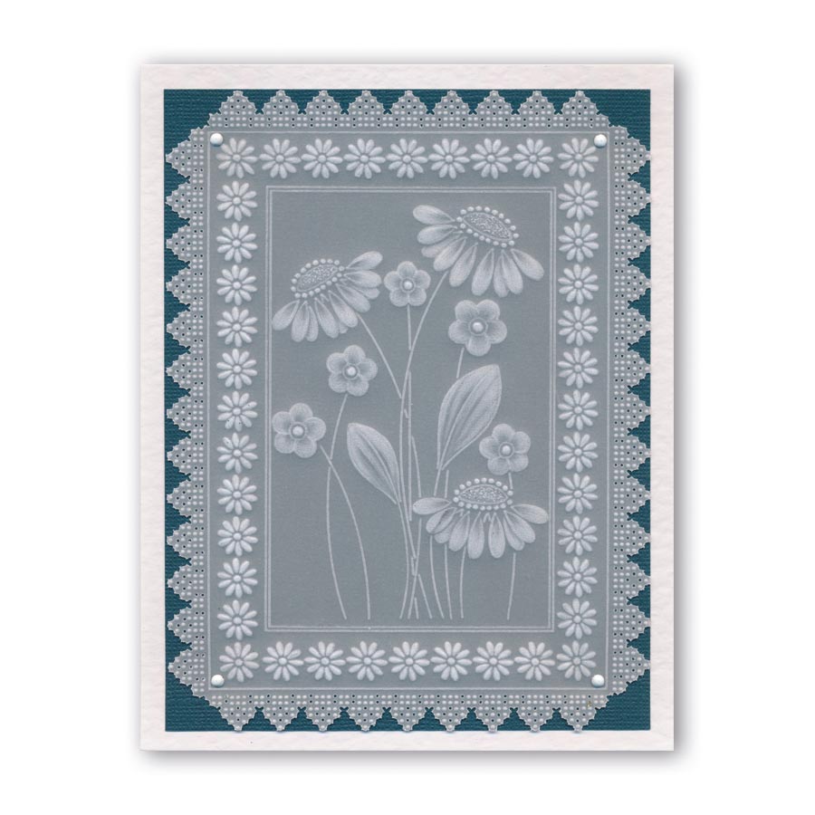 Tina's Flower Frames Quartet A5 Square Groovi Plate Set