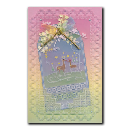 Tina's Small Christmas Corners A5 Square Groovi Plate Quartet