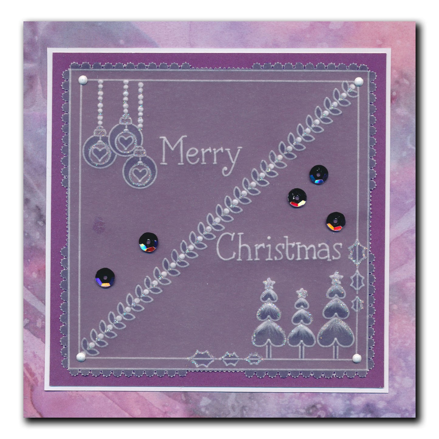 Tina's Small Christmas Corners 3 A5 Square Groovi Plate