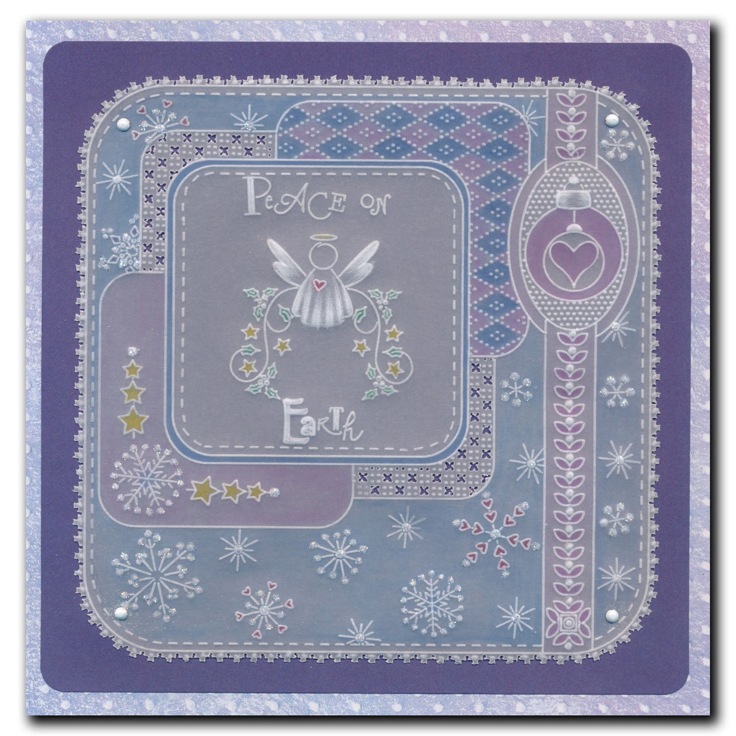 Tina's Small Christmas Corners 1 & 2 A5 Square Groovi Plate Duo