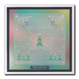 Tina's Small Christmas Corners 3 & 4 A5 Square Groovi Plate Duo