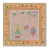 Tina's Christmas Embroidery A5 Square Groovi Plate Quartet