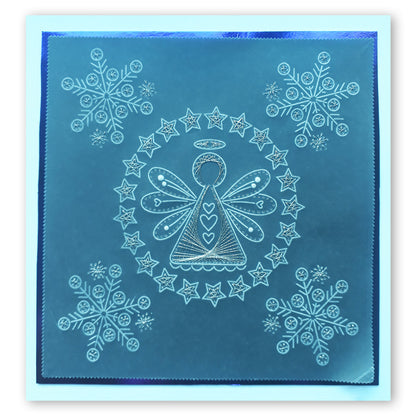 Tina's Embroidery Angel A5 Square Groovi Plate