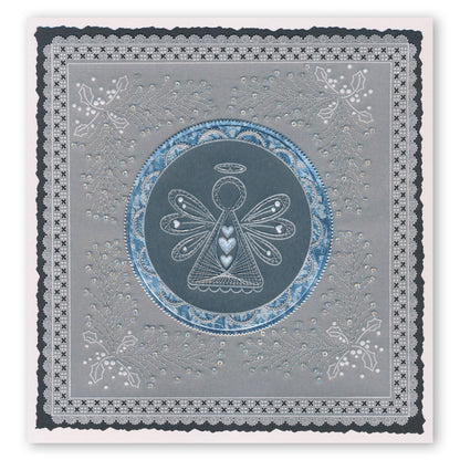 Tina's Embroidery Angel A5 Square Groovi Plate