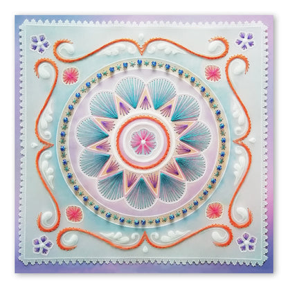 Tina's Embroidery Flowers A5 Square Groovi Plate