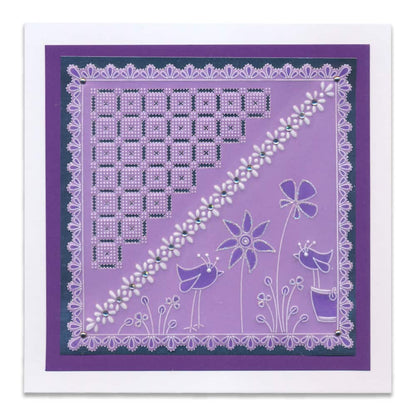 Tina's Floral Delights A5 Square Groovi Plate Collection