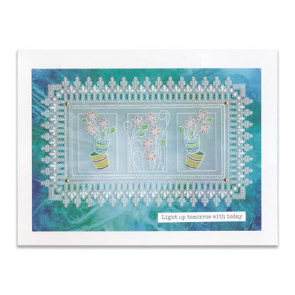 Tina's Floral Delights A5 Square Groovi Plate Collection