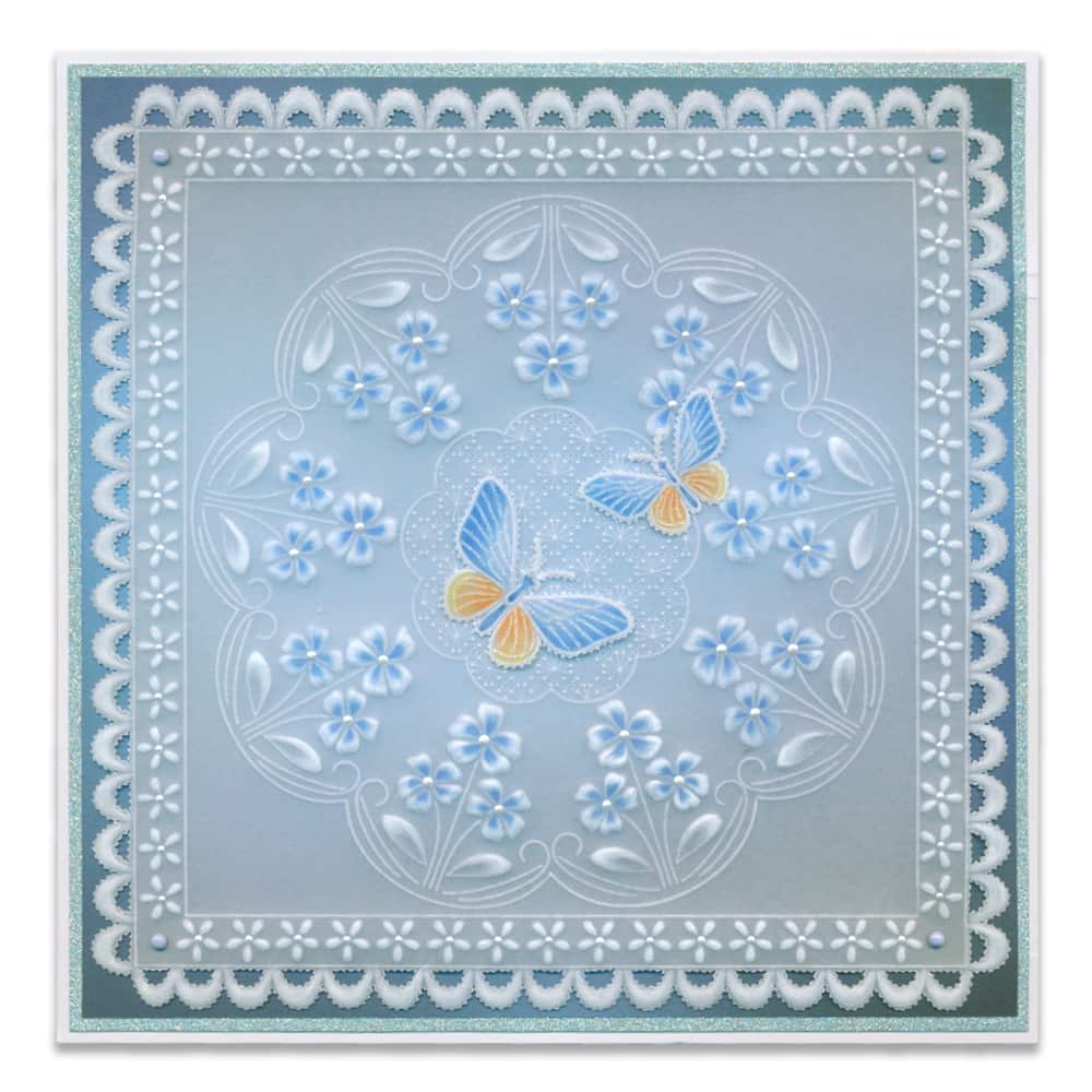 Tina's Floral Delights A5 Square Groovi Plate Collection