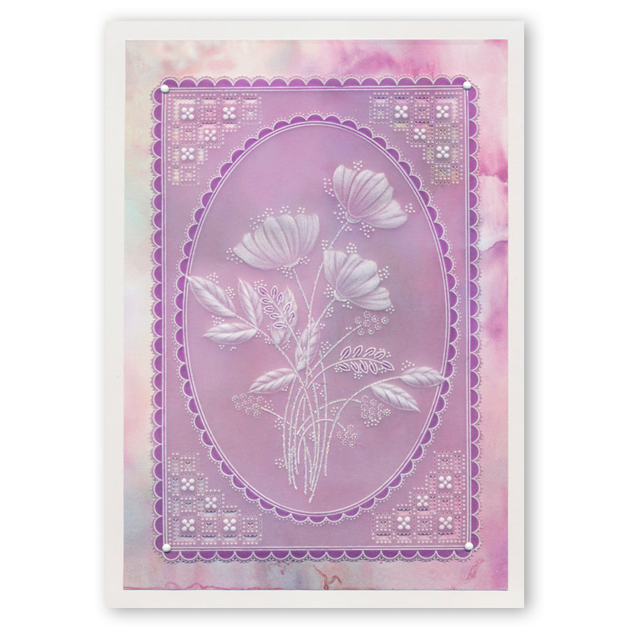 Floral Spray A6 & Spacer Groovi Plate Collection