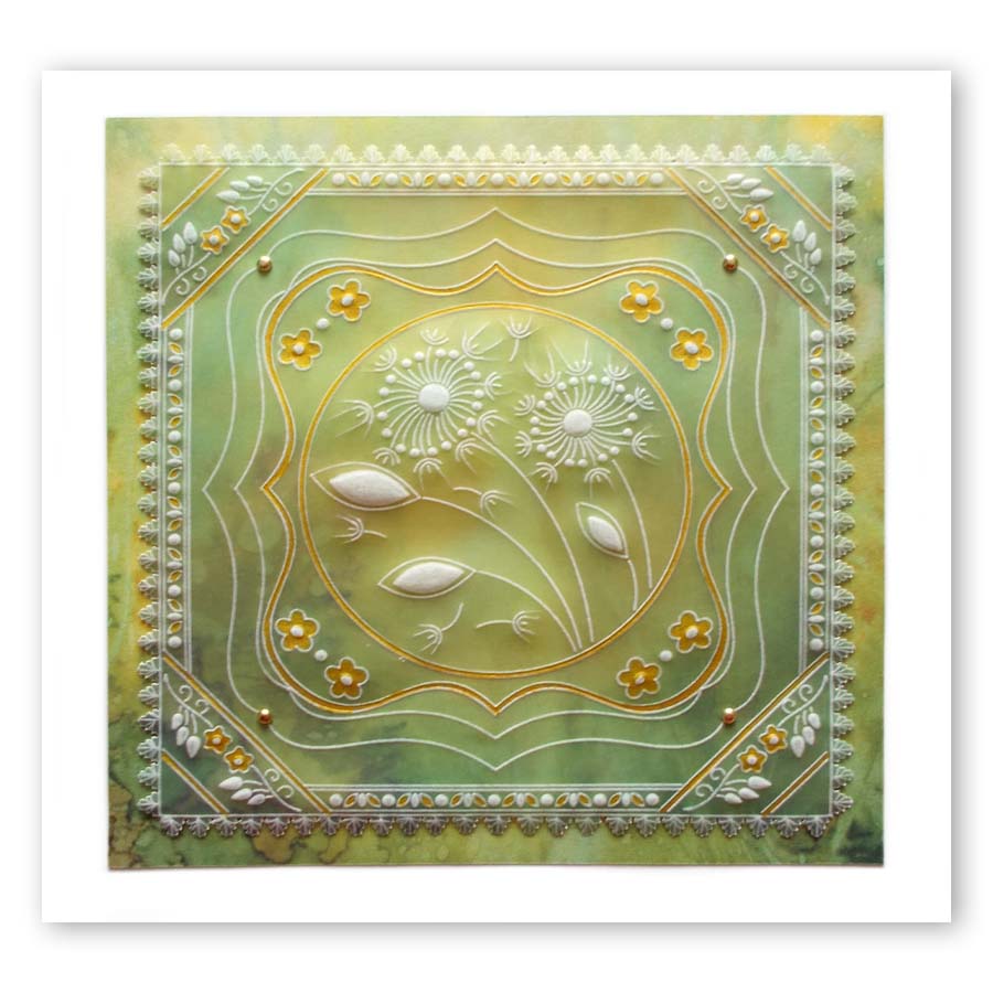 Tina's Flower Frames Quartet A5 Square Groovi Plate Set