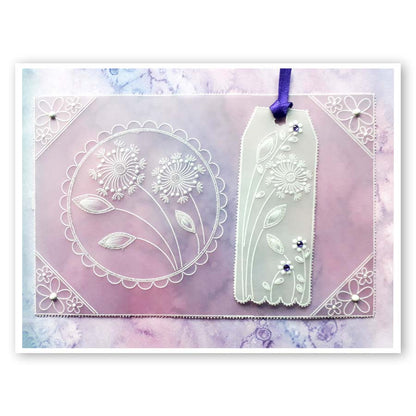 Tina's Flower Frames Quartet A5 Square Groovi Plate Set