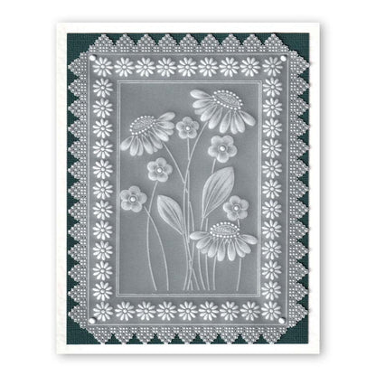 Tina's Flower Frames Quartet A5 Square Groovi Plate Set