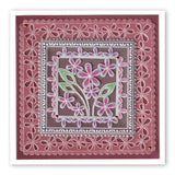 Tina's Butterfly & Floral Frames A5 Square Groovi Plate