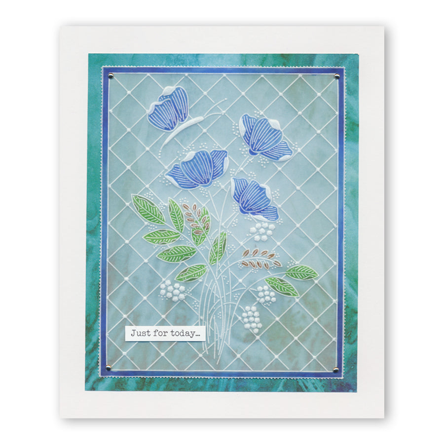 Floral Spray A6 & Spacer Groovi Plate Collection