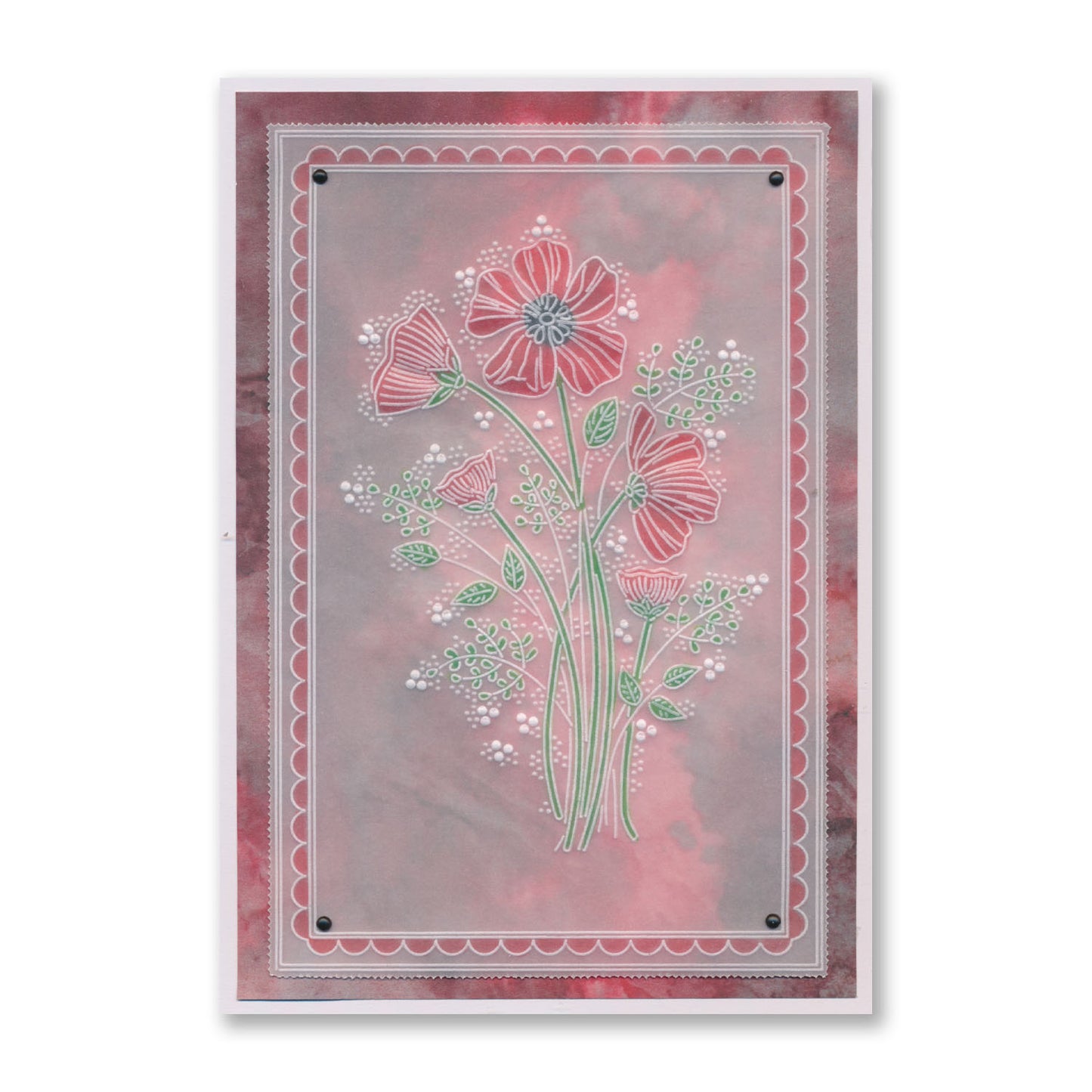 Floral Spray A6 & Spacer Groovi Plate Collection