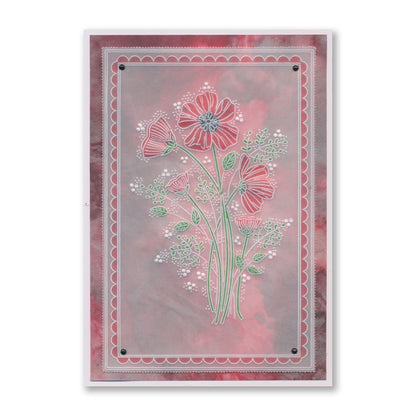 Floral Spray A6 & Spacer Groovi Plate Collection
