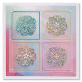 Tina's Flowerette Petal Parchlet A6 Square Groovi Plate