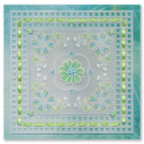 Tina's Flowerette Petal Parchlet A6 Square Groovi Plate